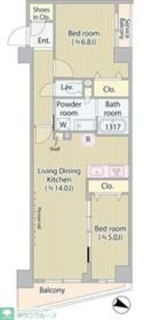 グラススペースの物件間取画像